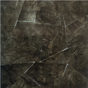 China Dark Grey Smokey Crystal Semiprecious Gemstone Wall Tiles China Dark Grey Smokey Crystal Semiprecious Gemstone Wall Tiles