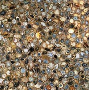 China Yellow Wall Cladding Agate Semi Gemstone