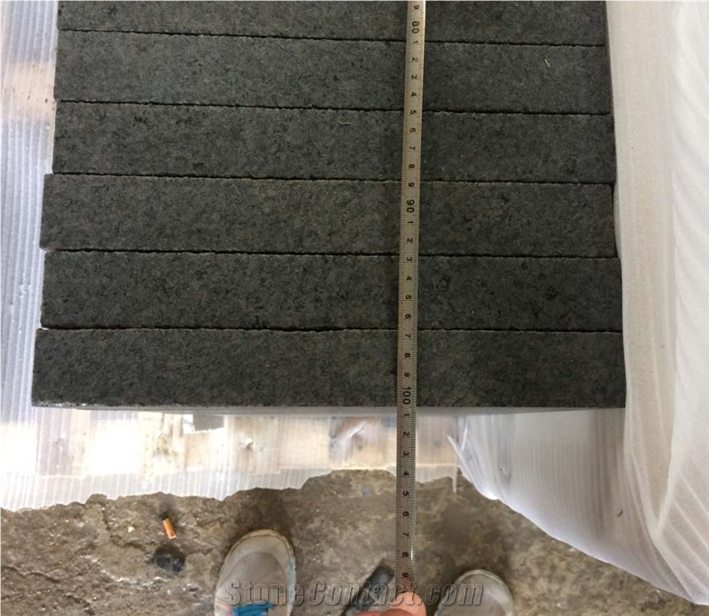 China Yixian Zijing Bauhinia Black Granite Slab Tile