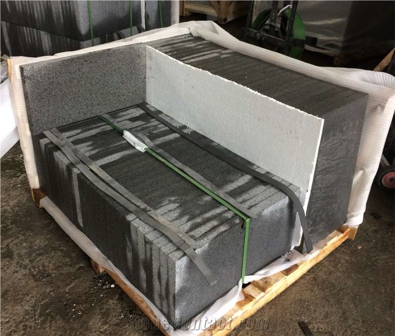 China Yixian Zijing Bauhinia Black Granite Slab Tile