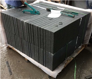 China Yixian Zijing Bauhinia Black Granite Slab Tile