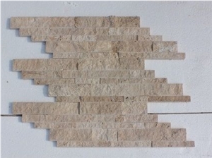 Classic Travertine Cambria Strips Split Face Wall Cladding,Ledger Panel