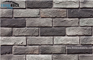 Faux Stone Face Pavers, Black Brick Wall Panels,Clay Brick