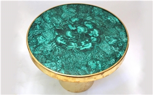 Green Malachite Tiles Based on Galaxy White Quartz