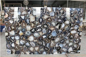 Grey Agate Slabs/Semi-Precious Stone Slabs/Gemstone Tiles