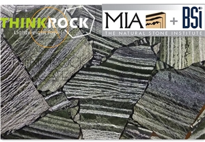 Grey Fossil Wood Veneer Based on Galaxy White Quartz Composite Tiles