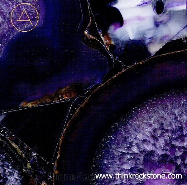 Luxury Purple Agate Semiprecious Slab