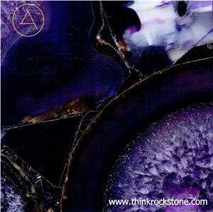 Luxury Purple Agate Semiprecious Slab