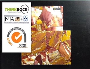 Orange Wooden Fossil Stone Glass Composite Slabs Orange Gem Stone