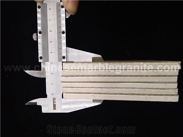 Polished Gold Veins Beige Marble Veneer Plastic Composite Panel