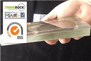 Polished Grey Agate Stone Glass Composite Slabs Grey Agate Bathroom