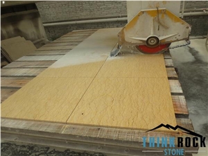 Polished Perlato Pure Yellow Marble Flooring and Wall Panels