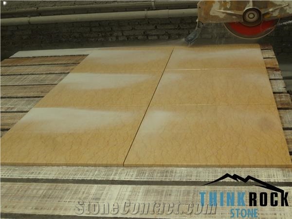 Polished Perlato Pure Yellow Marble Flooring and Wall Panels