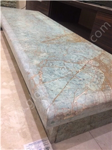 Luxury Blue Riff Green Marble Sinks Basins