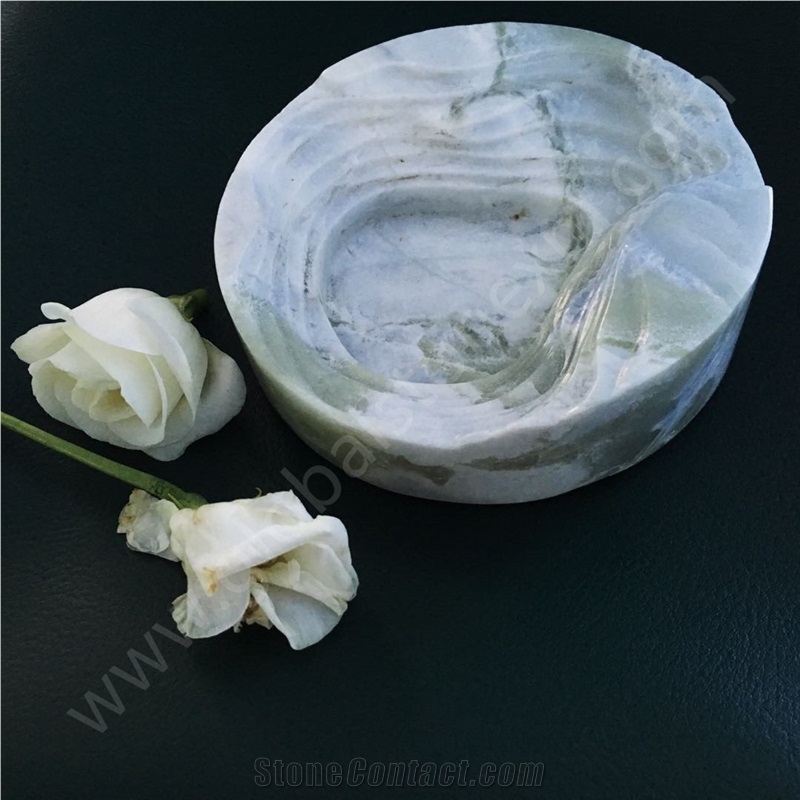 Magic Seaweed Green Marble Translucent Superb for Artifacts