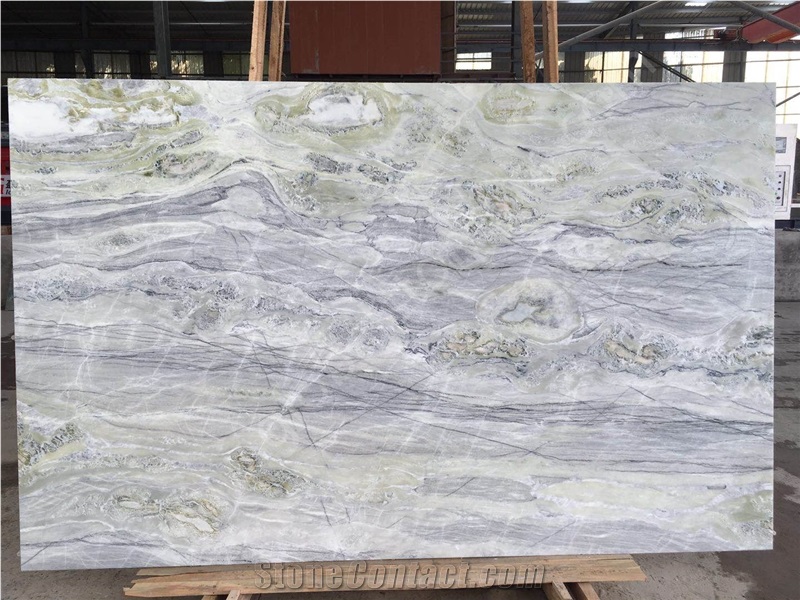 Magic Seaweed Green Marble Translucent Superb for Artifacts