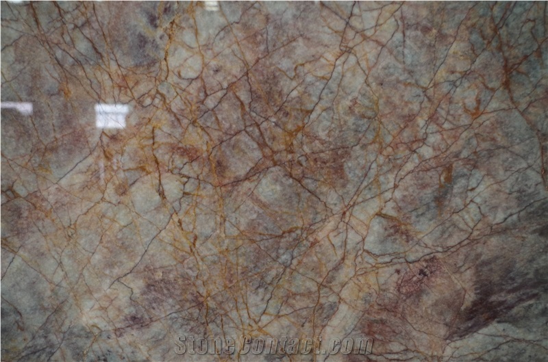 Violet Gold Marble Slabs for Kitchen and Vanity Countertops