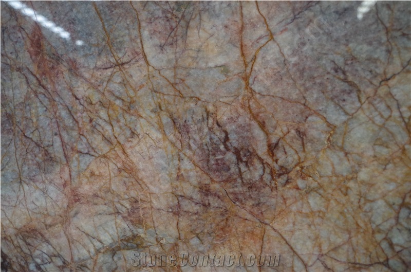 Violet Gold Marble Slabs for Kitchen and Vanity Countertops