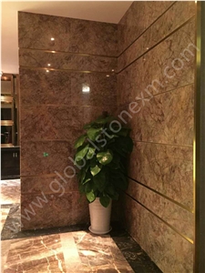 Violet Gold/Purple Luxury Marble Slabs&Tiles for Wall/Floor Covering