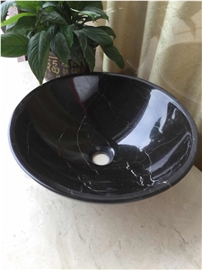 Absolute Black Marble Basin,Nero Marqutino Marble Basin,Round Basin Absolute Black Marble Basin,Nero Marqutino Marble Basin,Round Basin