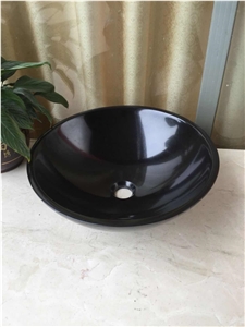 Absolute Black Marble Basin,Nero Marqutino Marble Basin,Round Basin