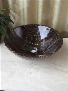 Absolute Black Marble Basin,Nero Marqutino Marble Basin,Round Basin