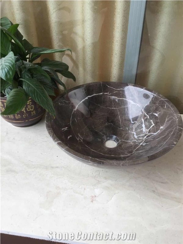 Absolute Black Marble Basin,Nero Marqutino Marble Basin,Round Basin