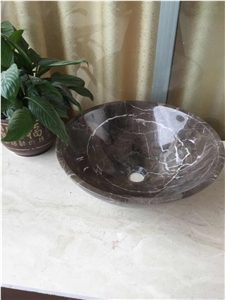 Absolute Black Marble Basin,Nero Marqutino Marble Basin,Round Basin