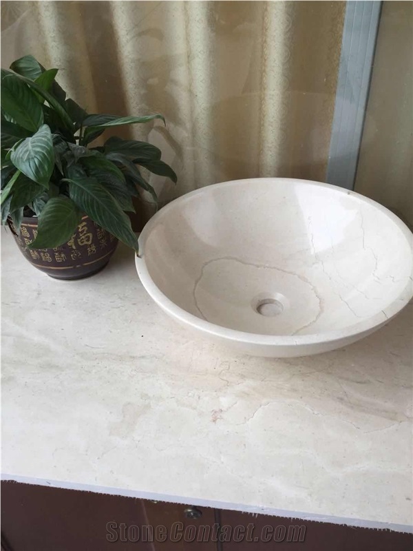 White Round Bowls,Cararra White Round Bowls,Stone Wash Basins