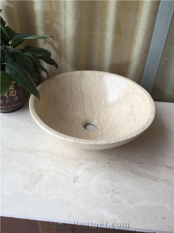 White Round Bowls,Cararra White Round Bowls,Stone Wash Basins