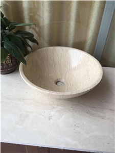 White Round Bowls,Cararra White Round Bowls,Stone Wash Basins