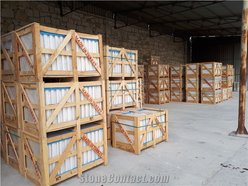Snow White / Moon Cream Marble Tiles