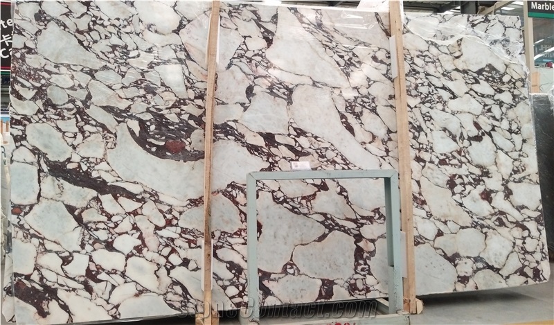 Calacatta Viola Violet Bookmatch Marble Slabs