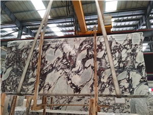 Calacatta Viola Violet Bookmatch Marble Slabs