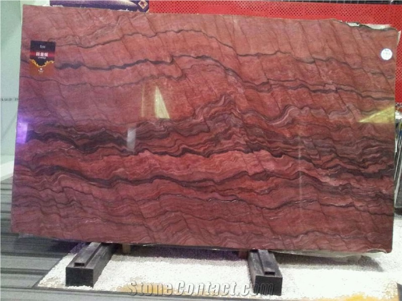 Revolution Fusion Fire Rosa Wave Fantasy Red Granite Quartzite Slabs