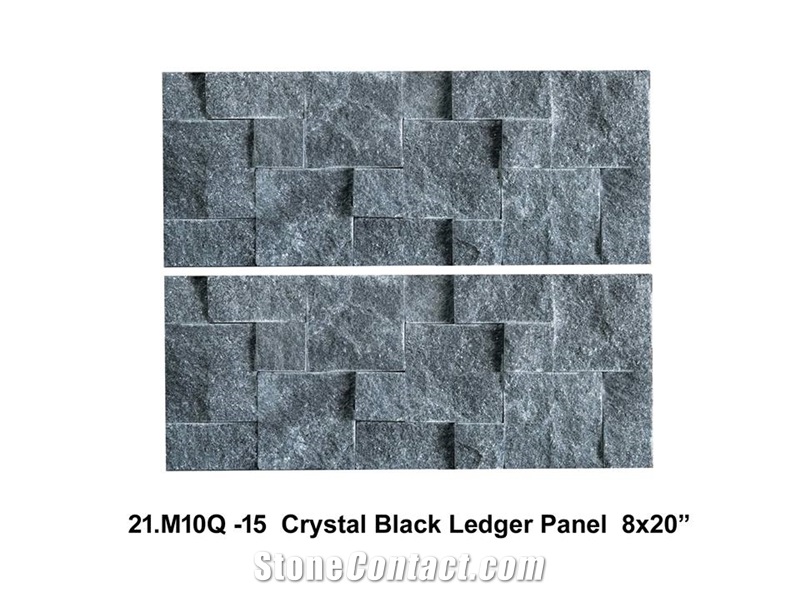 Crystal Black Ledge Stone