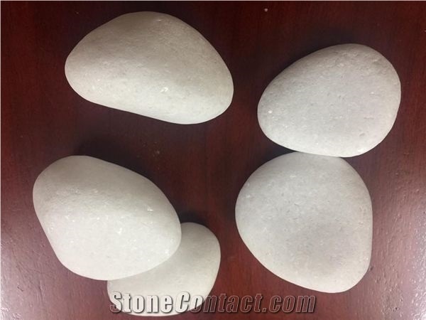 White Marble Tumbled Pebbles
