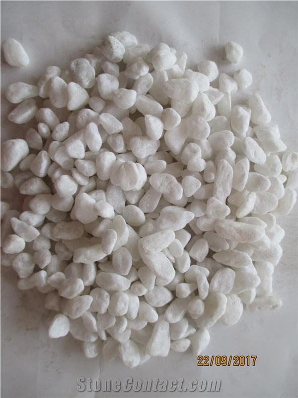 White Marble Tumbled Pebbles