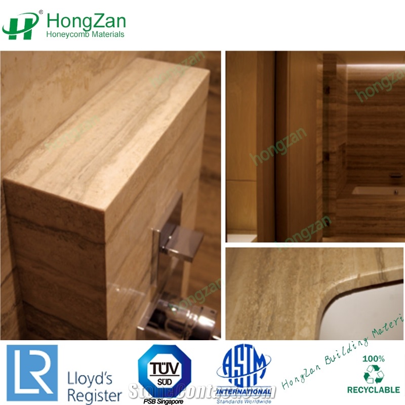 Bathroom Stone Honeycomb Wall Panels with Waterproof Bath Design