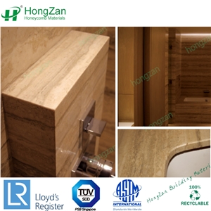 Bathroom Stone Honeycomb Wall Panels with Waterproof Bath Design