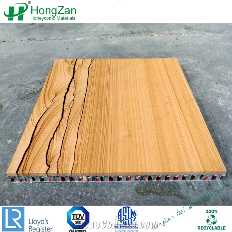 Construction Material Wooden Sandstone Honeycomb Panels for Curtain Wall