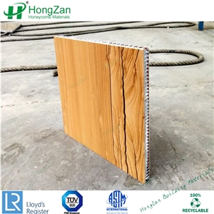 Construction Material Wooden Sandstone Honeycomb Panels for Curtain Wall