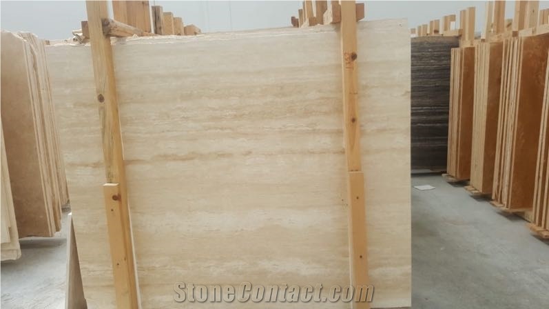 Light Beige Travertine Slabs