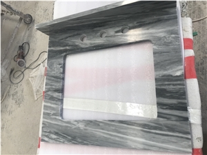 Bardiglio Nuvolato Classico Marble Bathroom Vanity Tops,Bath Tops
