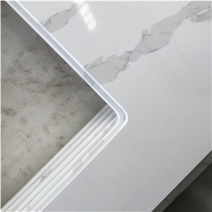 Bianco Calacatta White Quartz Bathroom Vanity Tops,Bath Tops