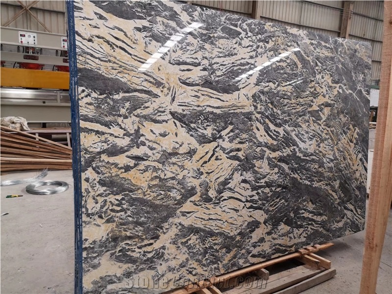 Calacatta Grey Gold Portoro Marble Slabs Flooring Walling Tiles