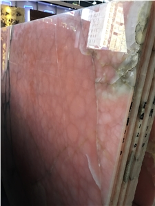 Palace Pink Yellow Veining Onyx Slabs,Wall Background Polished Tiles