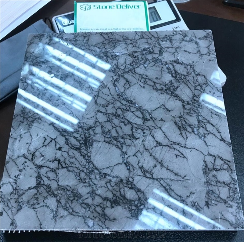 Pilates Grey Abstractionist Gray Marble Kitchen Countertops