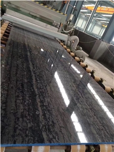 Santorini Blue Black Lllusion Matrix Grey Marble Slab,Wall Floor Tiles