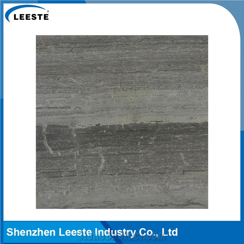 Blue Wood Vein Polished Wooden Marble Tiles, China Grey Marble